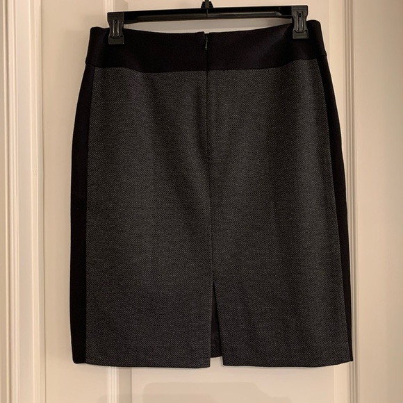 Tahari ASL Gray Color Block Skirt - Picture 5 of 8
